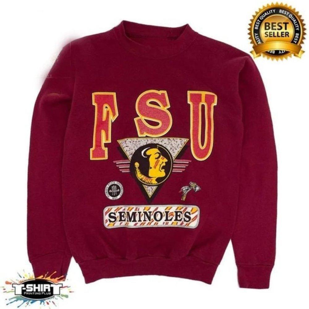 Florida State Seminoles University Retro Crewneck Sweatshirt